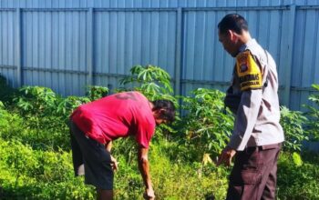 Polri Dukung Ketahanan Pangan Desa Senteluk, Lombok Barat