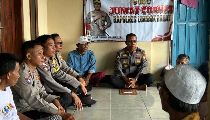 Warga Dusun Bertong Apresiasi Jumat Curhat Polsek Sekotong
