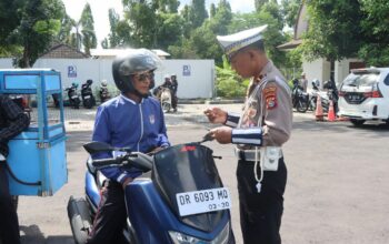 Keselamatan Lalu Lintas Diperkuat, Polres Lombok Barat Gelar Operasi Patuh Rinjani 2025