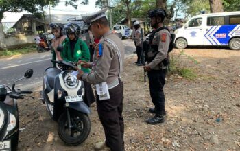 Operasi Patuh Rinjani 2025 Polres Lombok Barat Tindak Puluhan Pelanggar di Kediri