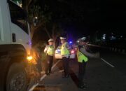 Patroli Malam Intensif Satlantas Amankan Bypass BIL Lombok Barat