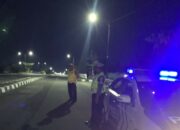 Patroli Malam Satlantas Polres Lombok Barat Jaga Ketertiban Arus Lalu Lintas dan Cegah Balap Liar