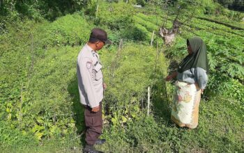 Polsek Kediri Dorong Ketahanan Pangan Warga Montong Are
