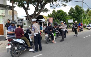 Puluhan Pelanggar Terjaring di Bypass Bil 2, Polres Lombok Barat Gelar Operasi Patuh Rinjani 2025