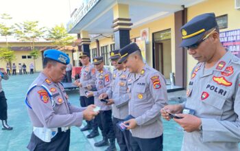 Jaga Disiplin Anggota, Si Propam Polres Lombok Utara Dampingi Bid Propam Polda NTB Gelar Opsgaktibplin