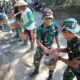 Sinergi Tanpa Batas: Kolaborasi TNI-Masyarakat Sumbawa Tuntaskan Tiang Keempat Jembatan TMMD
