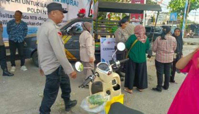 Polsek Mataram Kembali Gelar Gerakan Pangan Murah, Beras SPHP Tersedia untuk Warga