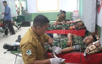 Rayakan HUT ke-80 TNI, Kodim 1620/Loteng Gelar Aksi Donor Darah