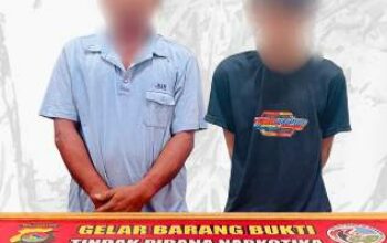 Dua Terduga Pengedar Sabu Ditangkap, 5,40 gram Sabu Diamankan