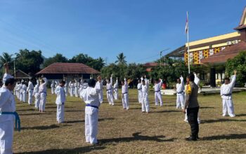 Polres Lombok Utara Gelar Ujian Beladiri Polri Pra UKP, 60 Personel Ikuti Pengujian 