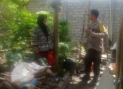 Kunjungan Humanis Bhabinkamtibmas, Ajak Warga Manfaatkan Lahan Pekarangan untuk Ketahanan Pangan