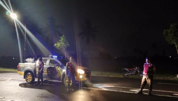 Cegah 3C dan Balap Liar, Polres Lombok Barat Giatkan Patroli Malam