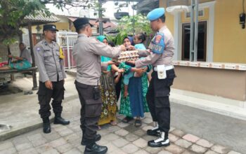 Program Telur Polsek Kediri Dapat Dukungan Pemuda Desa Gelogor, Wujudkan Zero Stunting