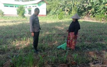 Kunjungan Humanis Bhabinkamtibmas di Kuranji, Pekarangan Jadi Sumber Pangan