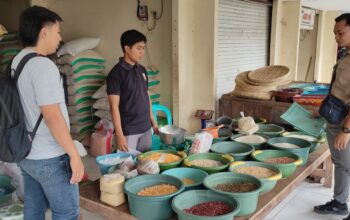 Polres Lombok Utara Pantau Harga Beras Di Pasar gangga Pastikan Harga Beras Stabil