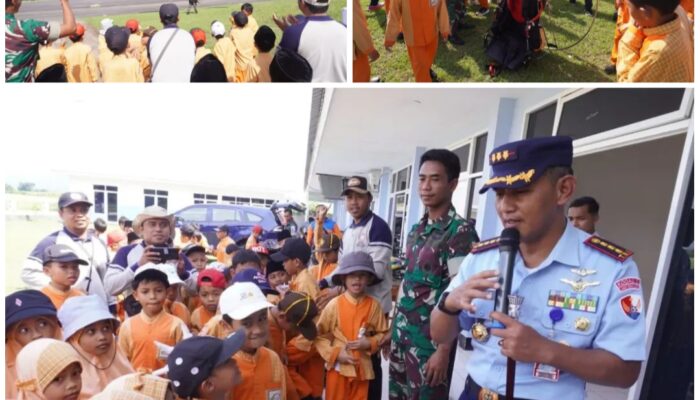 Tingkatkan Minat Dirgantara Sejak Dini: LANUD ZAM Sambut Kunjungan Outing Class SDIT Insan Mulia Kediri