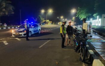 Satlantas Lombok Barat Antisipasi Kejahatan Malam di By Pass BIL 2
