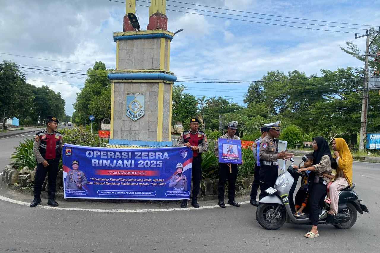 Ciptakan Kamseltibcarlantas, Operasi Zebra di Lombok Barat