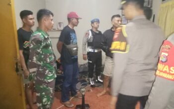 Jaga Ketertiban Malam: Polsek Selaparang, Pamapta, dan Babinsa Sidak Kafe di Mataram Barat, Tindak Lanjuti Aduan Musik Bising