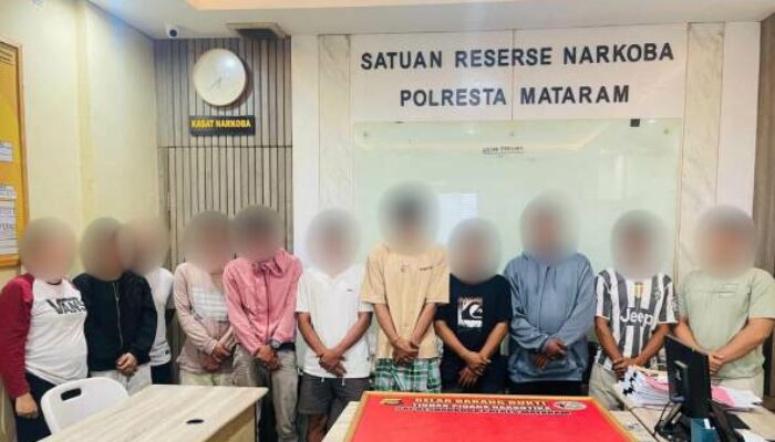 Pemberantasan Narkoba di Mataram: Polresta Mataram Tangkap 11 Orang, Sita 27,94 Gram Sabu dalam Sekali Penggerebekan