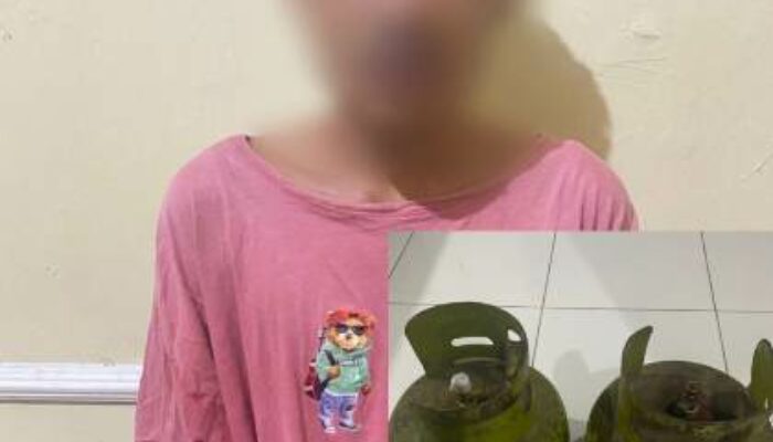 Tangkap Basah di TKP: Polsek Mataram Gerak Cepat Amankan Terduga Pelaku Pencurian Tabung Gas di Karang Medain Timur