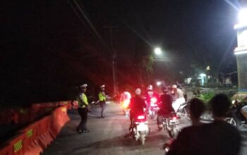Malam Bebas Kendaraan di Gerung Berlangsung Lancar dan Tertib