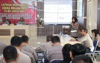 Siap Tekan Laka Lantas, Polres Lobar Gelar Lat Pra Ops Zebra Rinjani