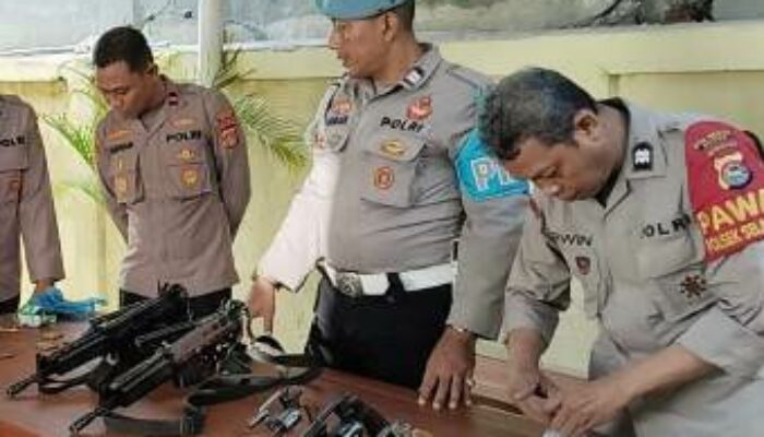 Zero Pelanggaran Senpi: Polsek Selaparang Gencarkan Pengecekan Fisik dan Administrasi Senjata Api Dinas Anggota