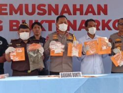 Polda NTB Tutup 2025, Barang Bukti Narkoba Dimusnahkan