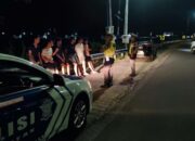 Polres Lombok Barat Bubarkan Kerumunan, Jaga Ketenangan di Bypass BIL 2