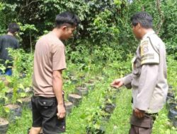 Bhabinkamtibmas Batulayar Edukasi Warga Olah Lahan Kosong