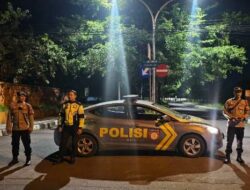 Ciptakan Kondusifitas Wilayah, Kapolsek Mataram Pimpin Langsung Patroli KRYD Malam Minggu
