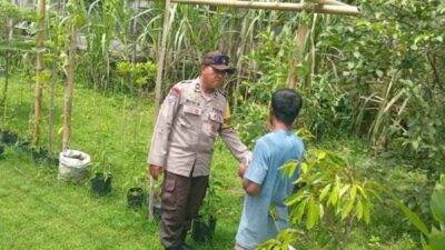 Dukung Ketahanan Pangan, Polsek Batulayar Motivasi Petani Lokal