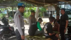 Waspada Cuaca Ekstrem, Polsek Lembar Jaga Keamanan Pantai Cemare